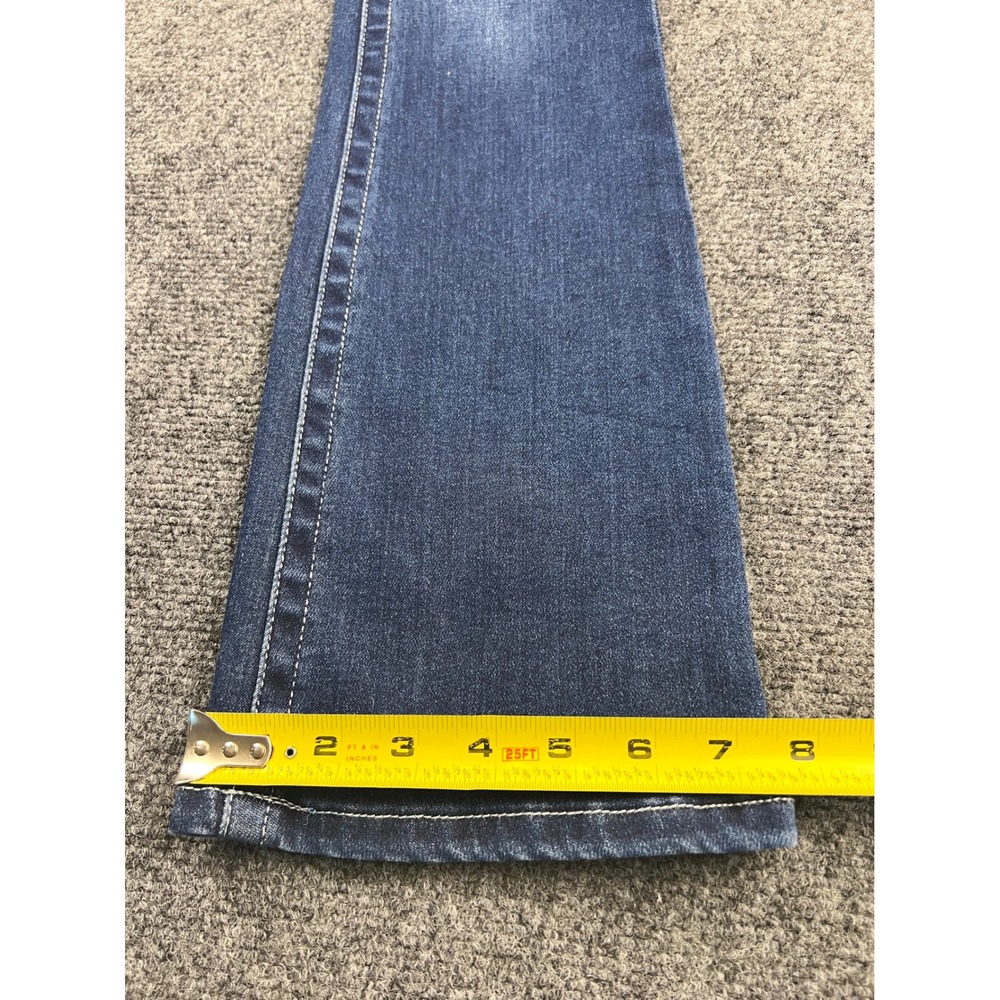 Telepatia Low Rise Bootcut Jeans Dark Wash Studded Belt Size 3/26 NWT Boho - Picture 10 of 14